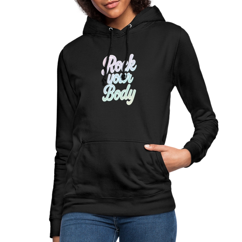 Frauen Hoodie "Rock your Body" - Schwarz