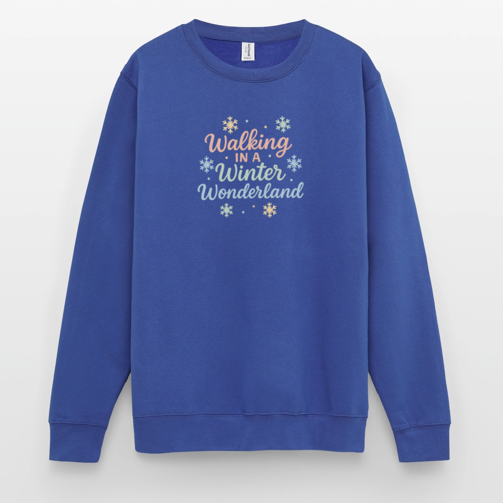 Unisex Pullover "Winter Wonderland" - Royalblau
