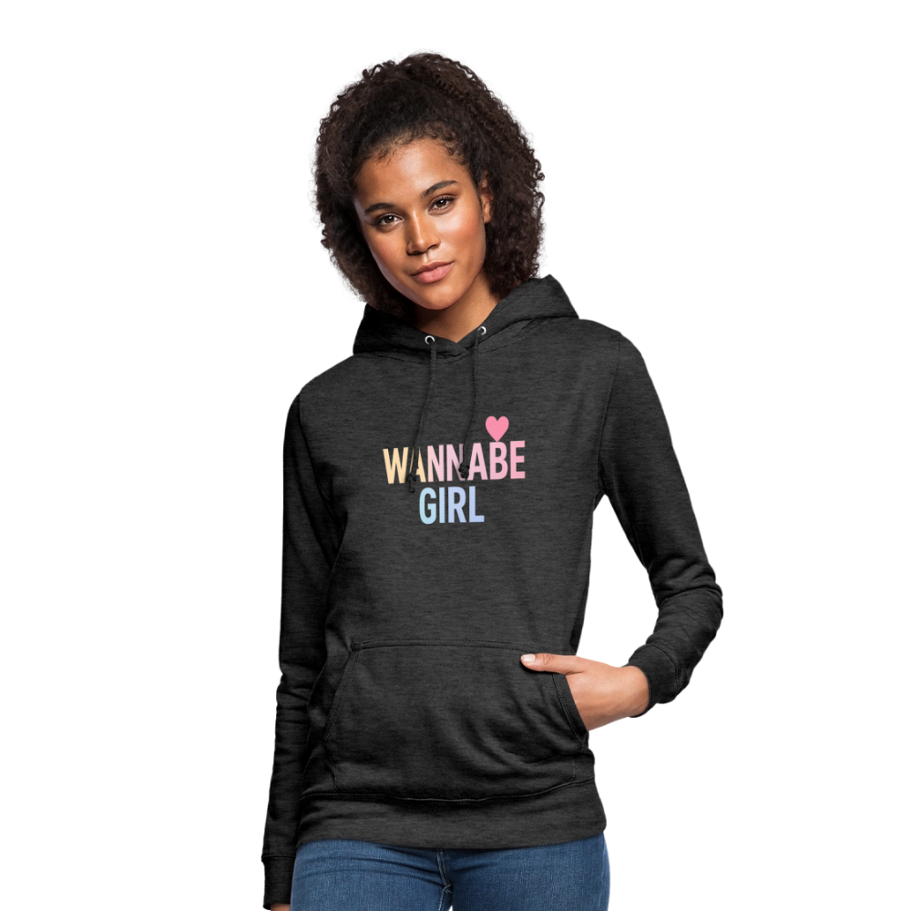 Frauen Hoodie "Wannabe Girl" - Anthrazit