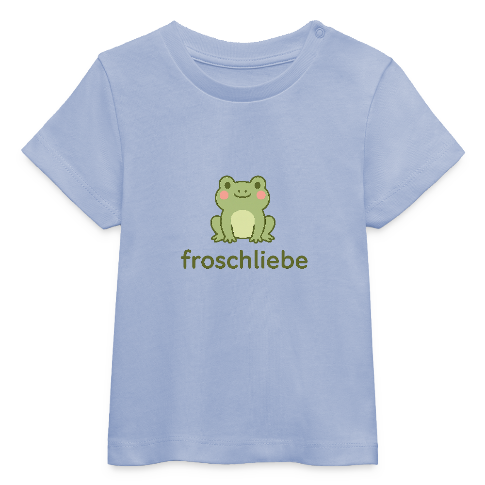 Baby Bio-T-Shirt "Frosch" - Sky