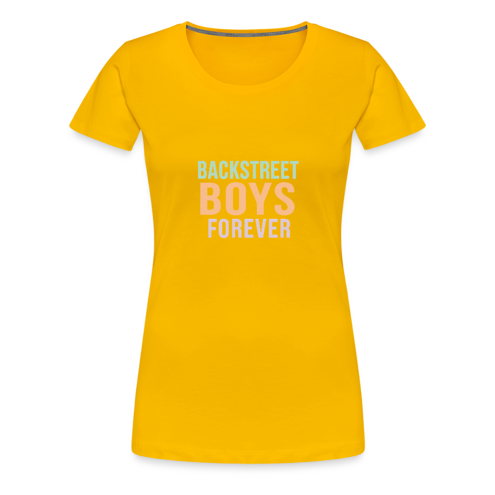 Frauen Premium T-Shirt "BSB forever" - Sonnengelb