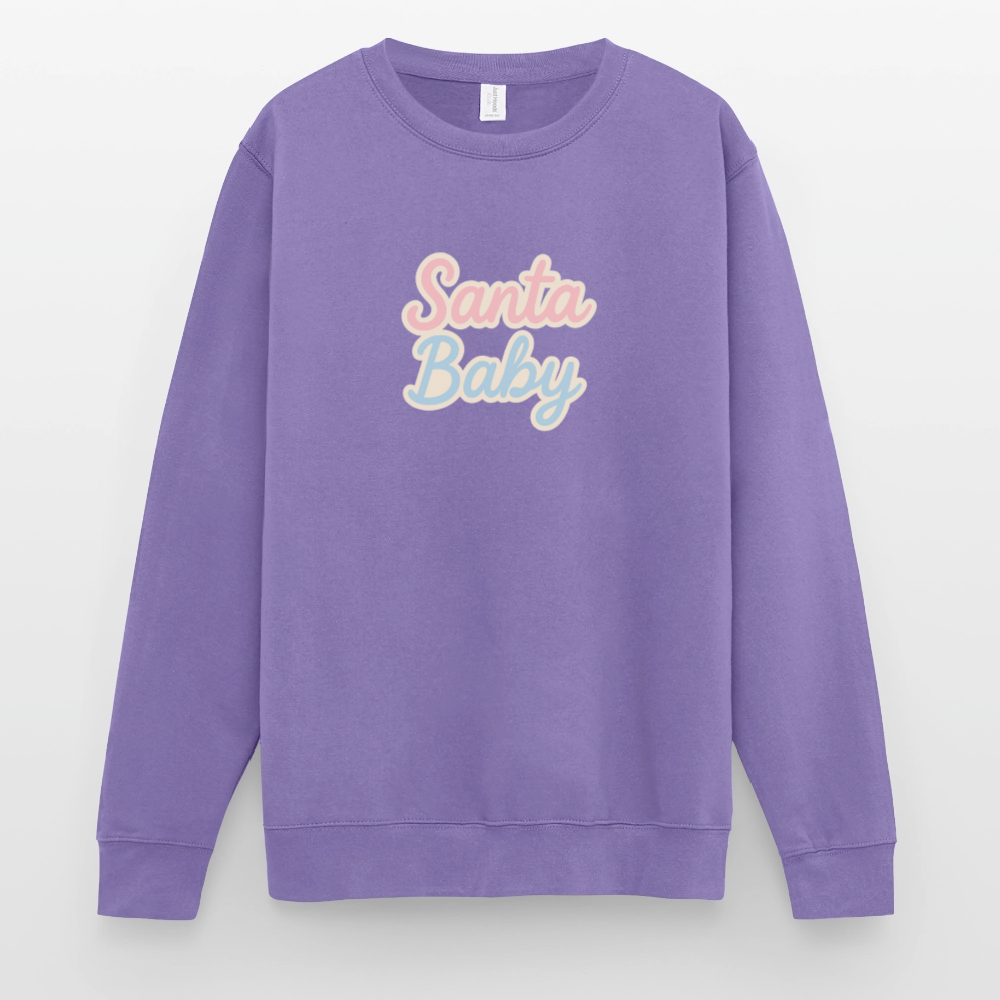 Unisex Pullover "Santa Baby" - Lavendel