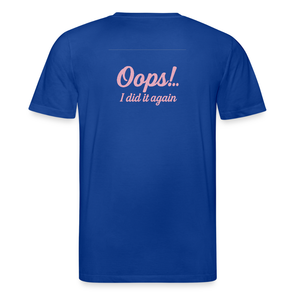 Unisex Bio-T-Shirt "Oops! I did it again" - Dunkelblau