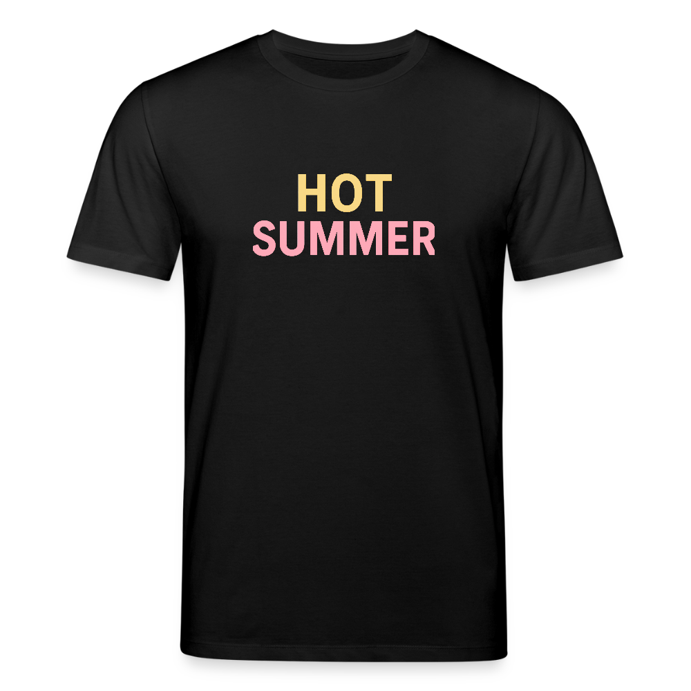 Unisex Bio-T-Shirt "hot summer" - Schwarz