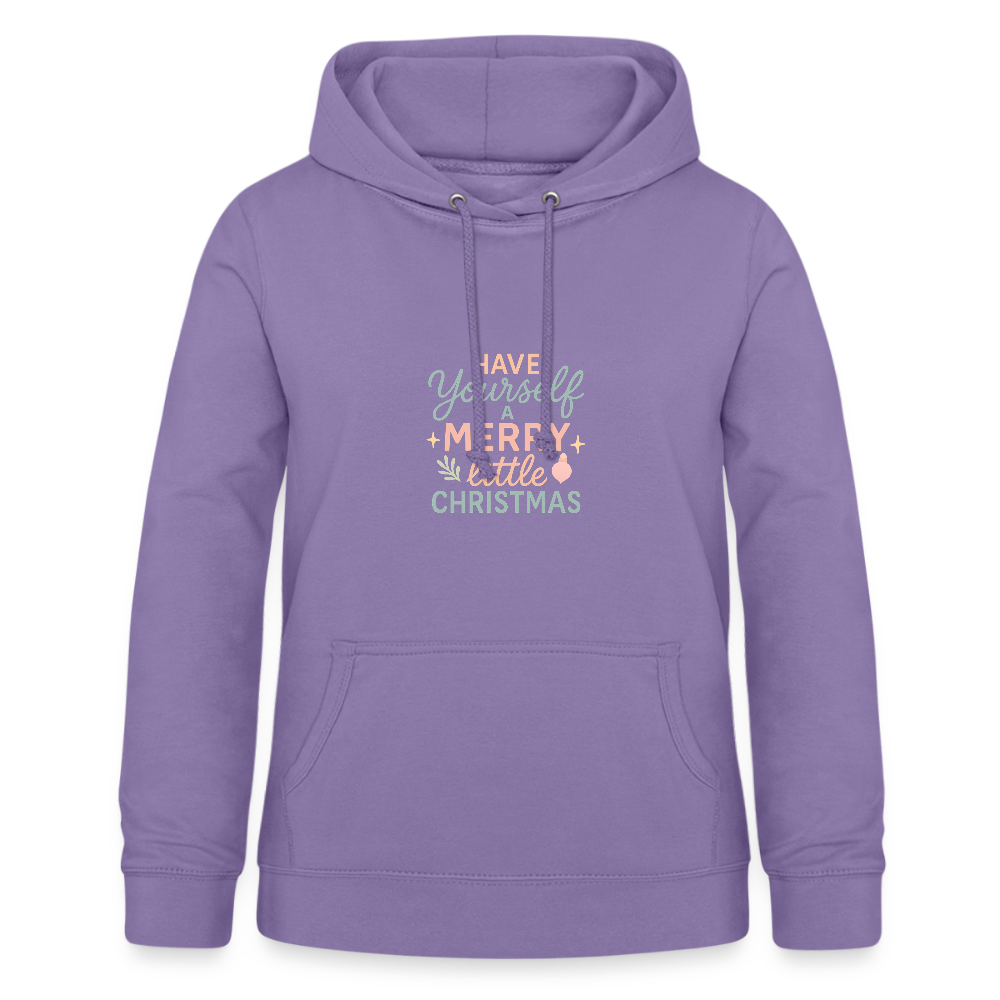 Frauen Hoodie "Have Yourself a Merry Little Christmas" - Lavendel