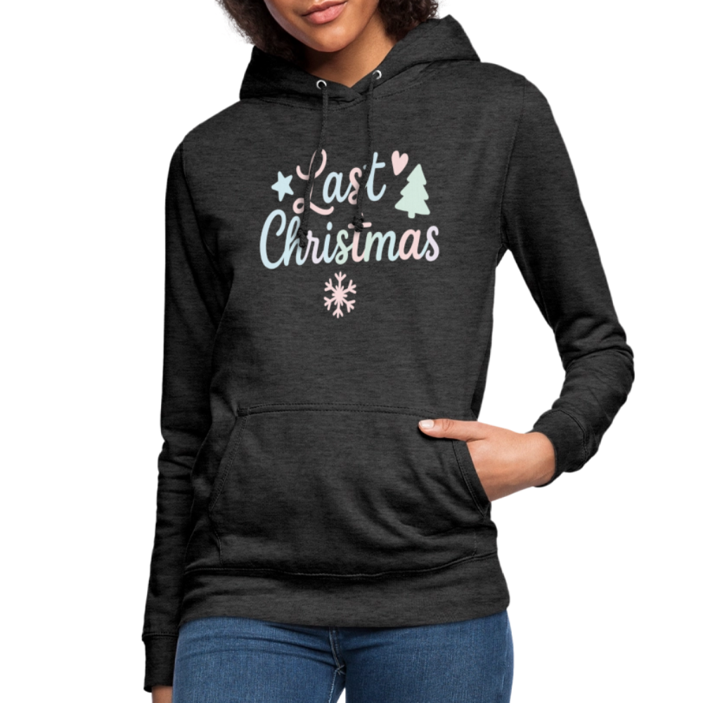 Frauen Hoodie "Last Christmas" - Anthrazit