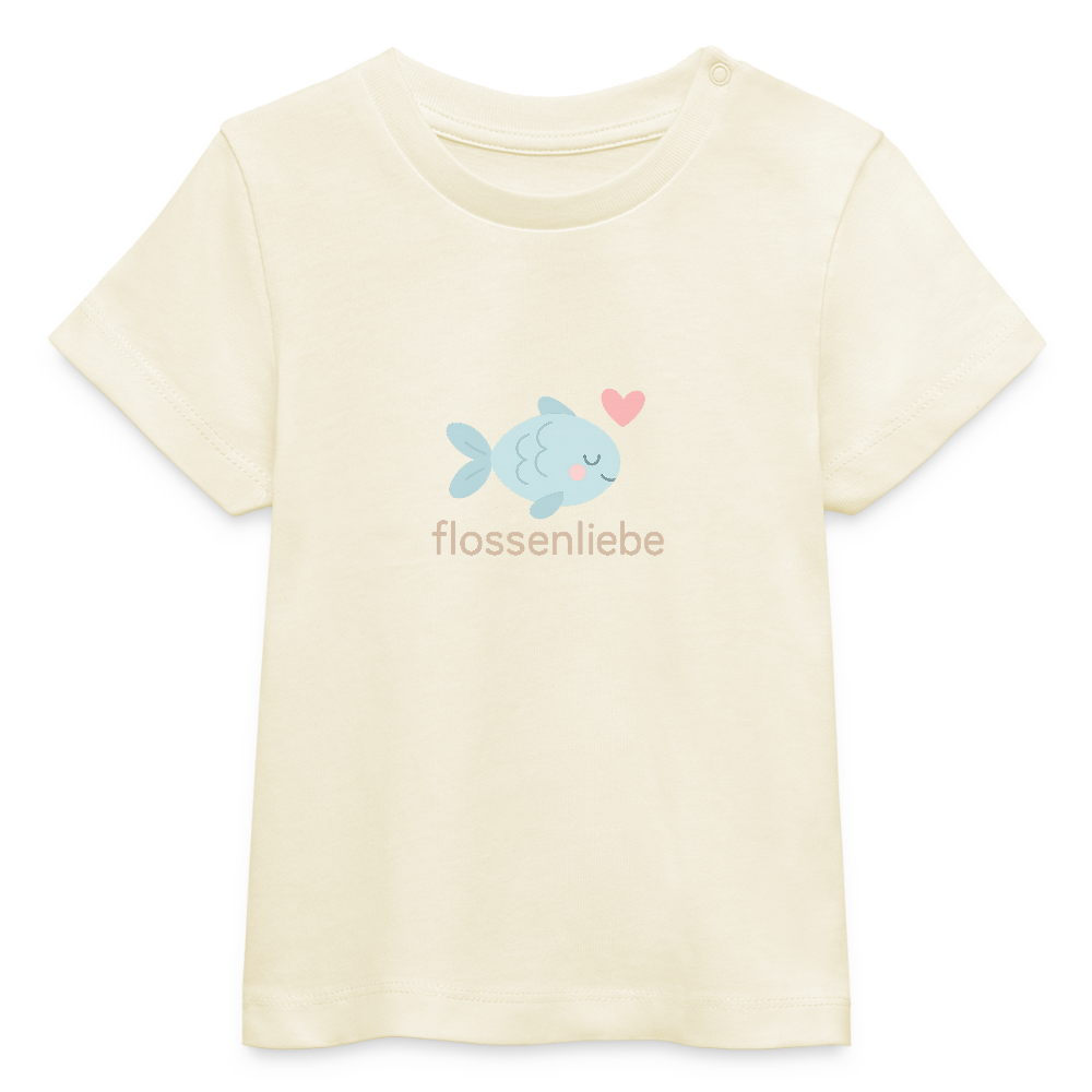 Baby Bio-T-Shirt "Fisch" - Weißgrau