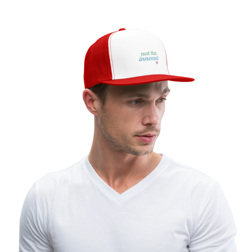 Cap "not that innocent" - Weiß/Rot