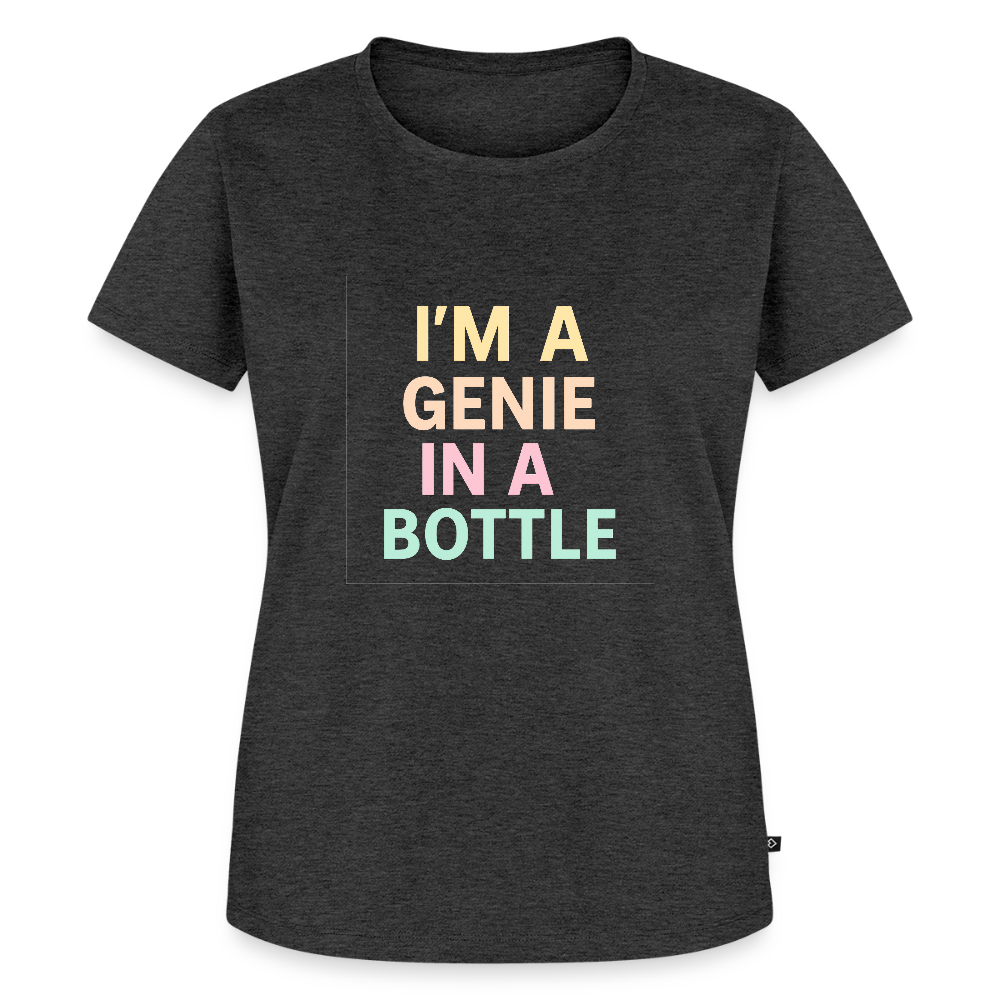Frauen Premium T-Shirt "genie in a bottle" - Anthrazit meliert