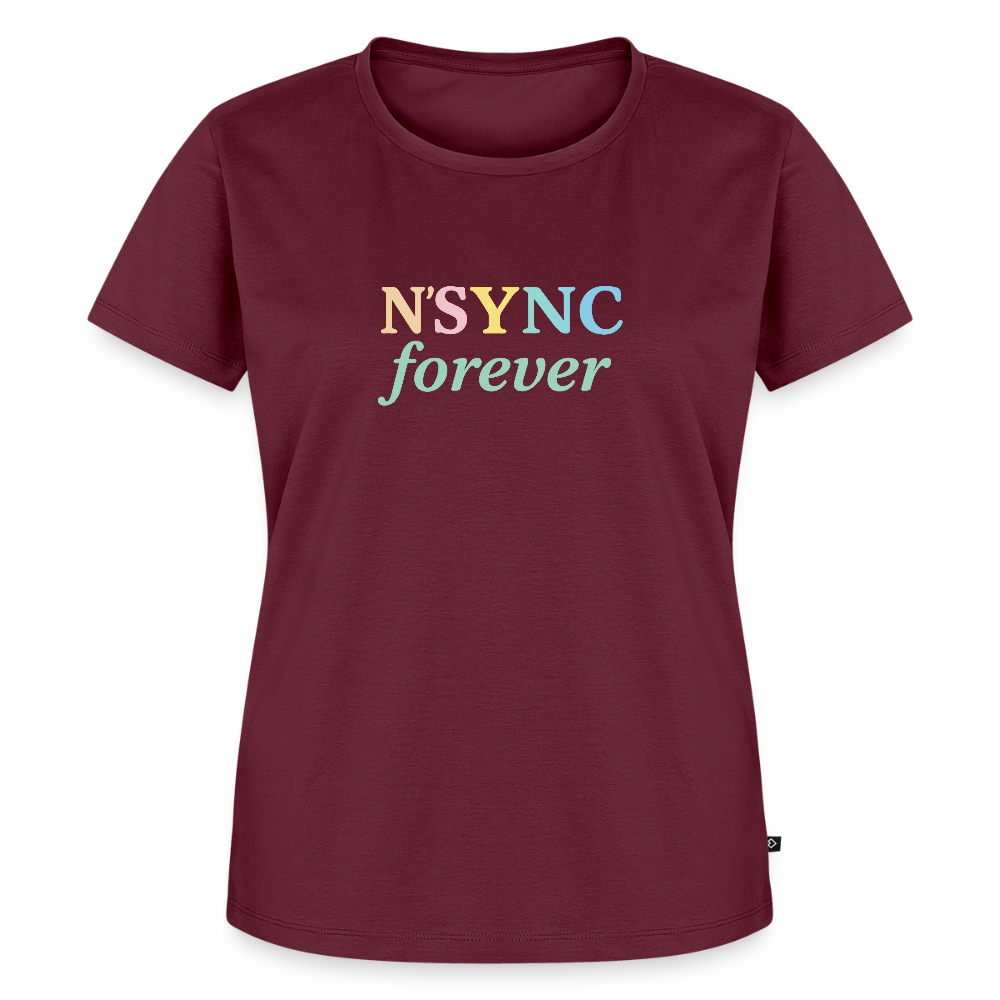 Frauen Premium T-Shirt "N'SYNC forever" - Burgunderrot