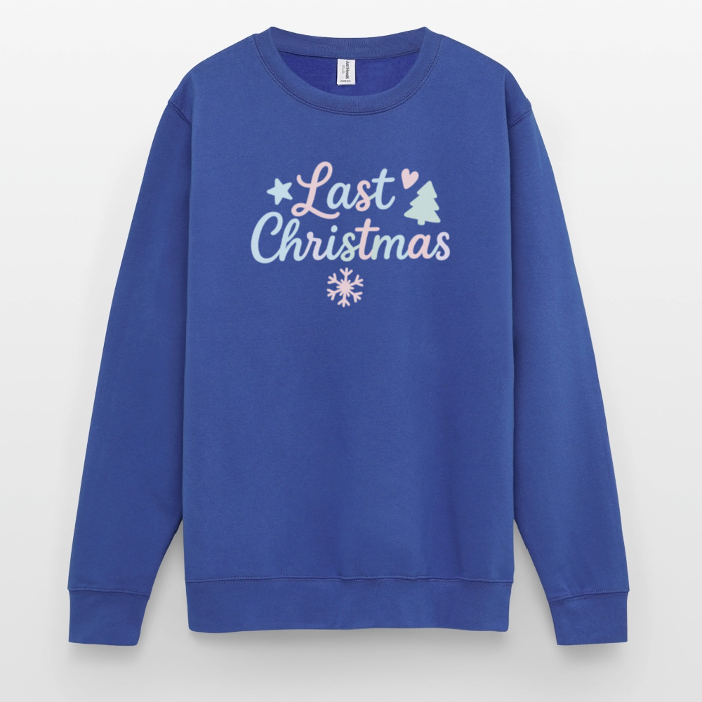 Unisex Pullover "Last Christmas" - Royalblau
