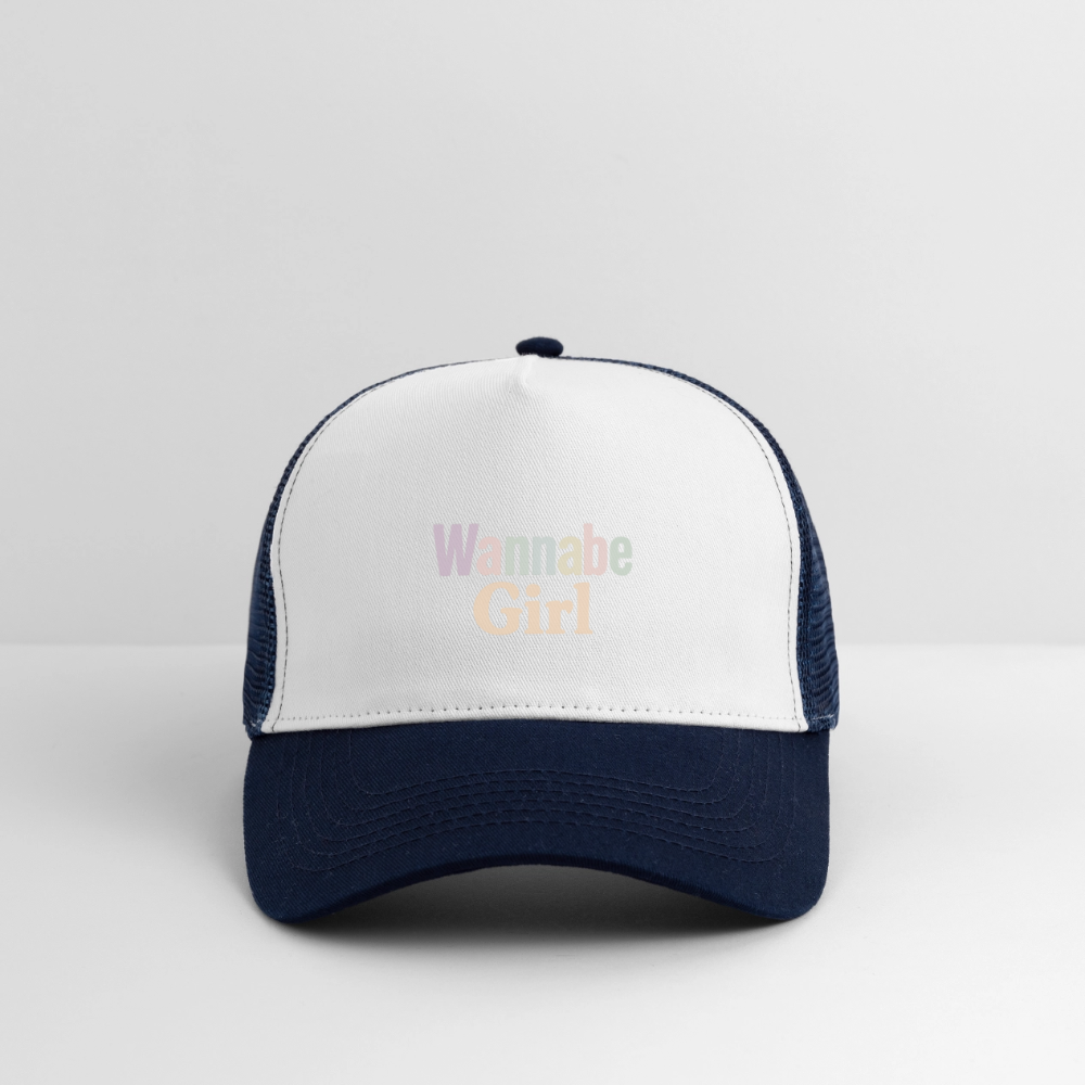 Cap "Wannabe Girl" - Weiß/Navy