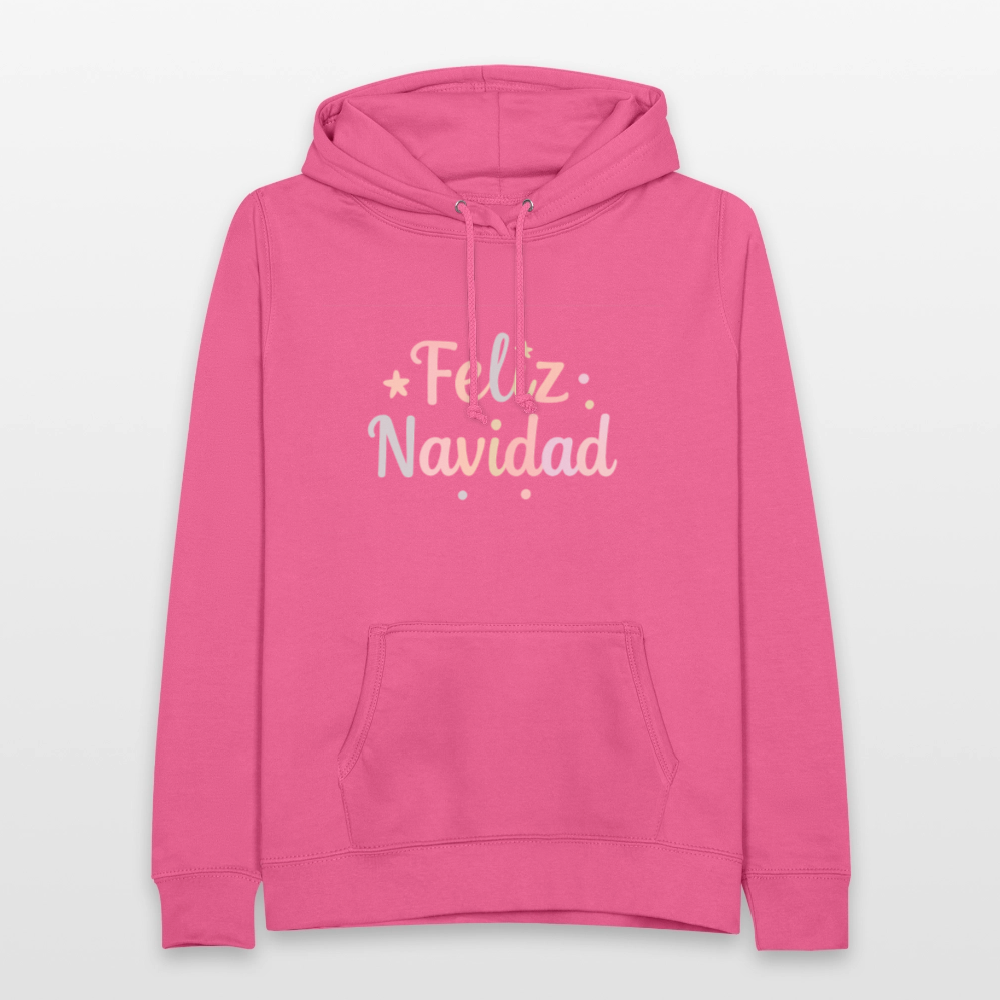 Frauen Hoodie "Feliz Navidad" - Pink