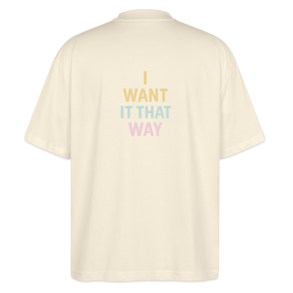 Oversized Shirt "BSB that way" - Weißgrau