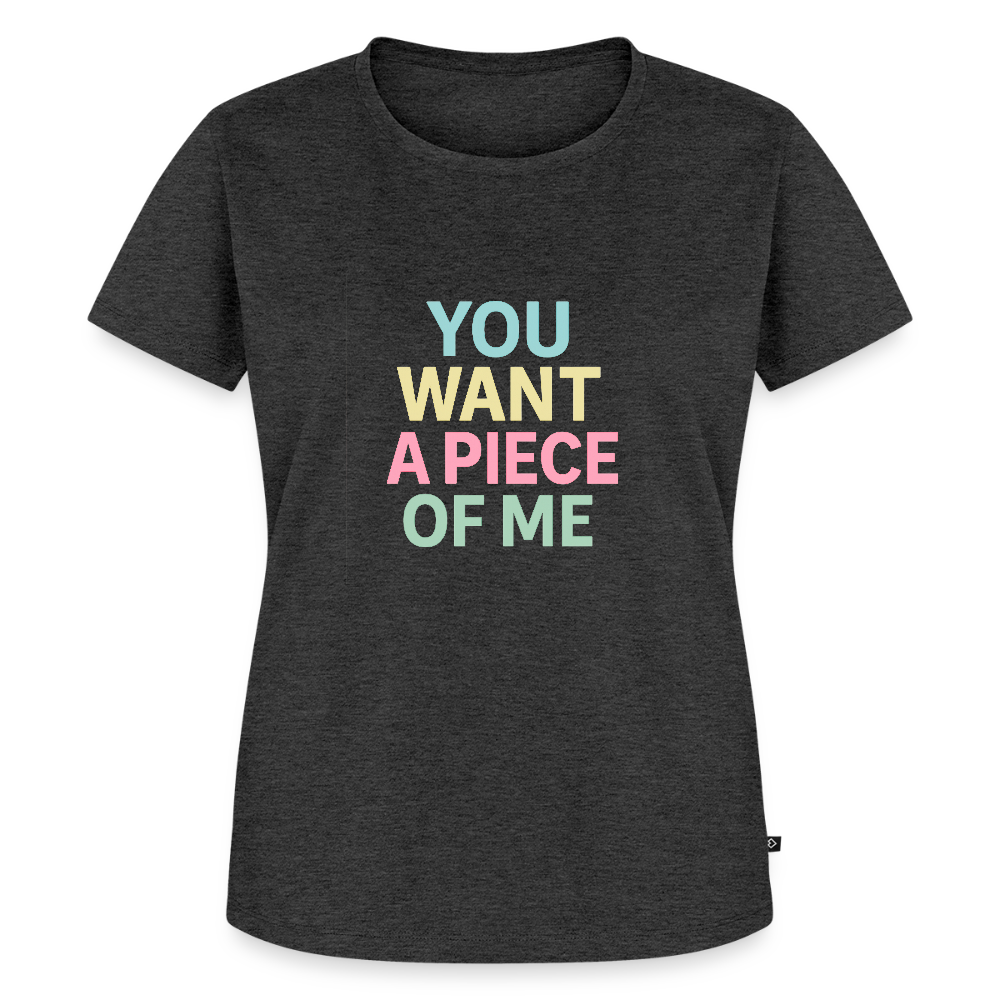 Frauen Premium T-Shirt "piece of me" - Anthrazit meliert
