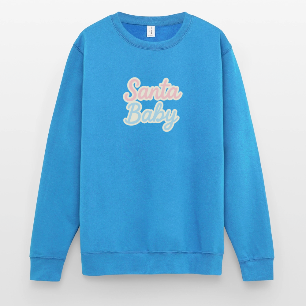 Unisex Pullover "Santa Baby" - Meeresblau