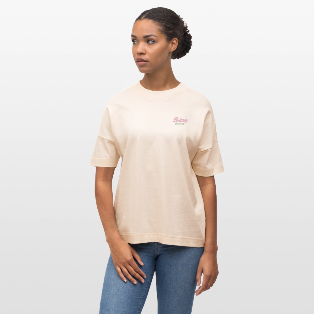 Oversized Shirt "crazy" - Weißgrau