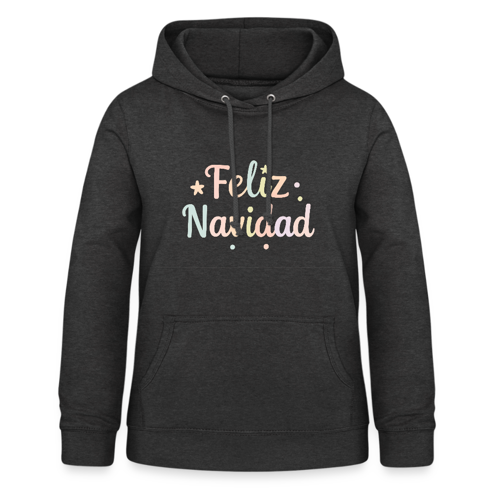 Frauen Hoodie "Feliz Navidad" - Anthrazit
