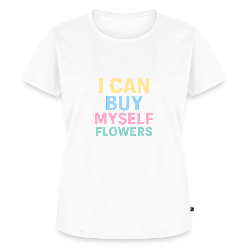 Frauen Premium T-Shirt "Flowers" - Weiß