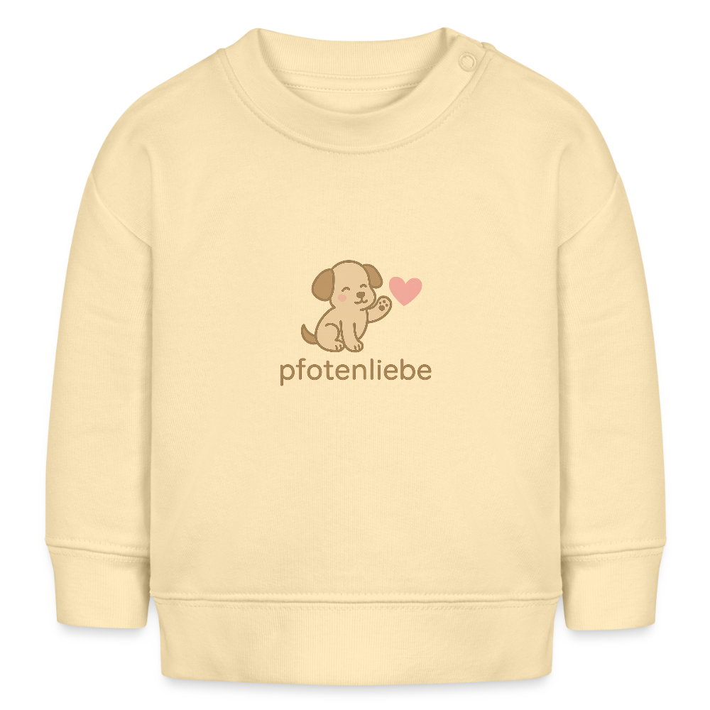 Bio-Sweatshirt "Hund" - Creme