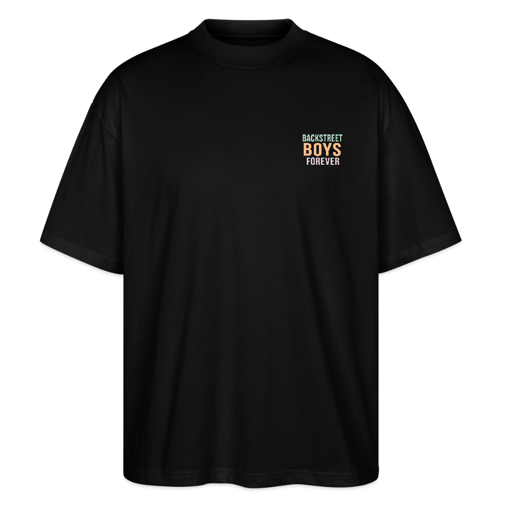 Oversized Shirt "BSB love me" - Schwarz