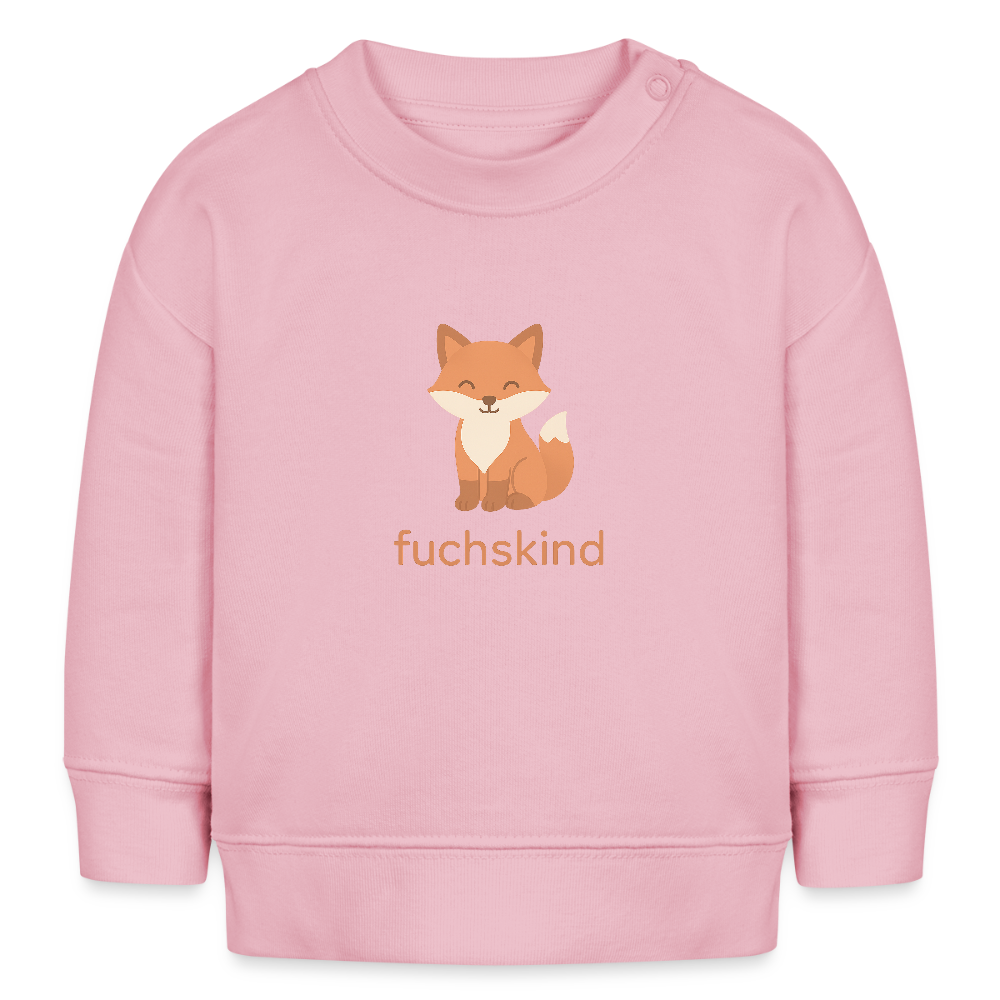 Bio-Sweatshirt "Fuchs" - Hellrosa