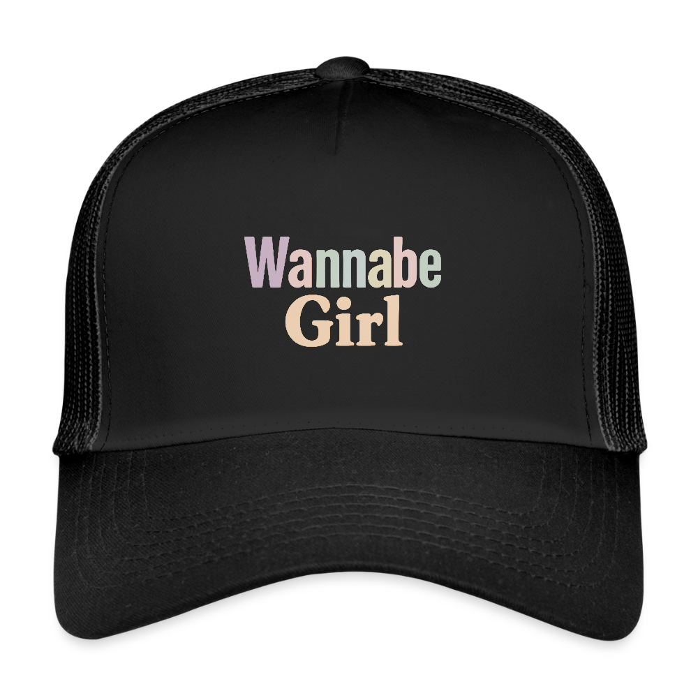 Cap "Wannabe Girl" - Schwarz/Schwarz