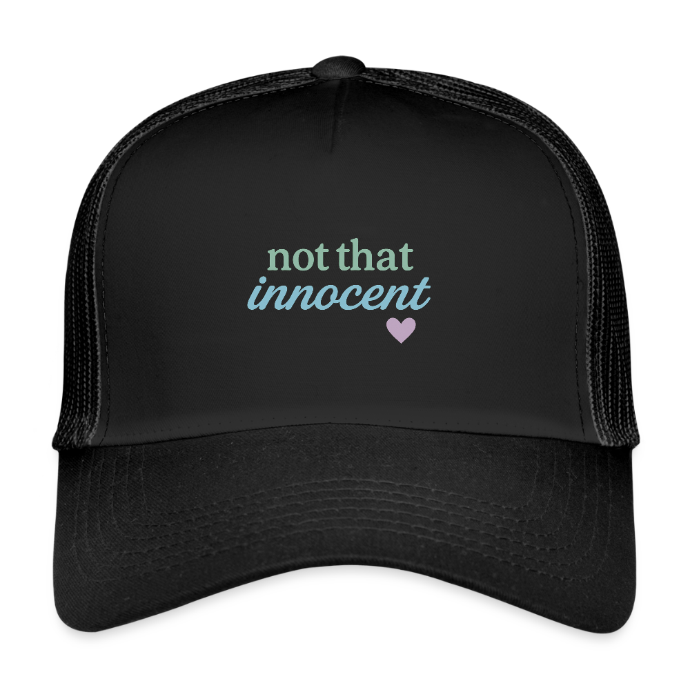 Cap "not that innocent" - Schwarz/Schwarz