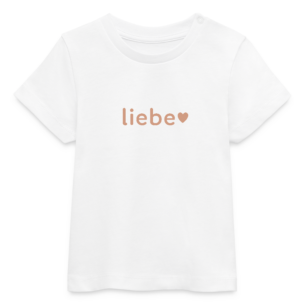 Baby Bio-T-Shirt "liebe" - Weiß