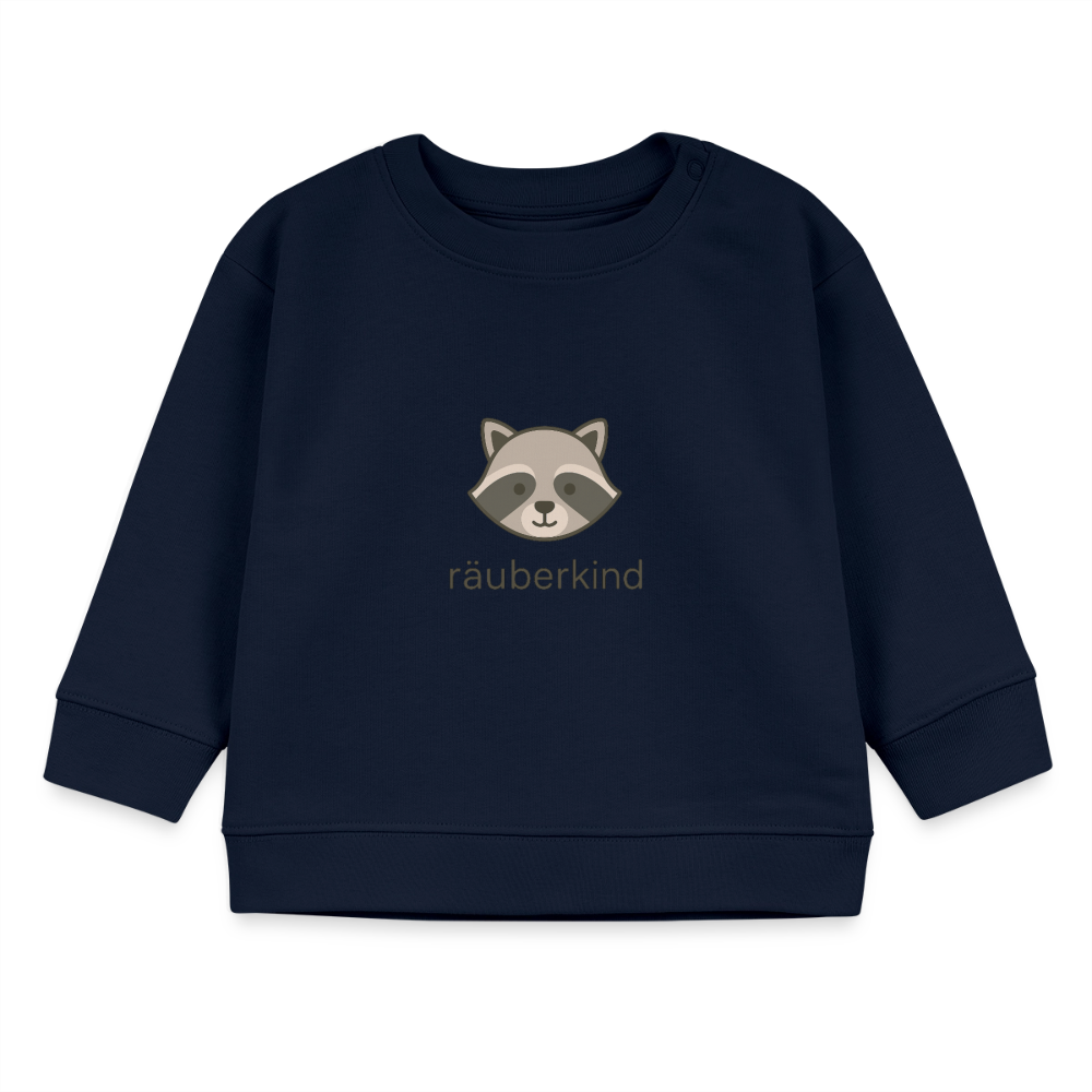 Bio-Sweatshirt "Waschbär" - Navy