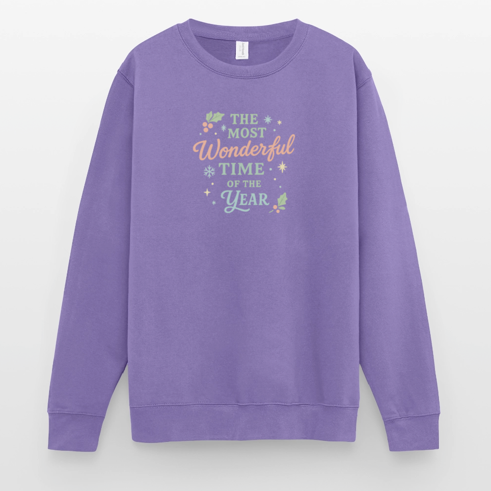 Unisex Pullover "The Most Wonderful Time" - Lavendel