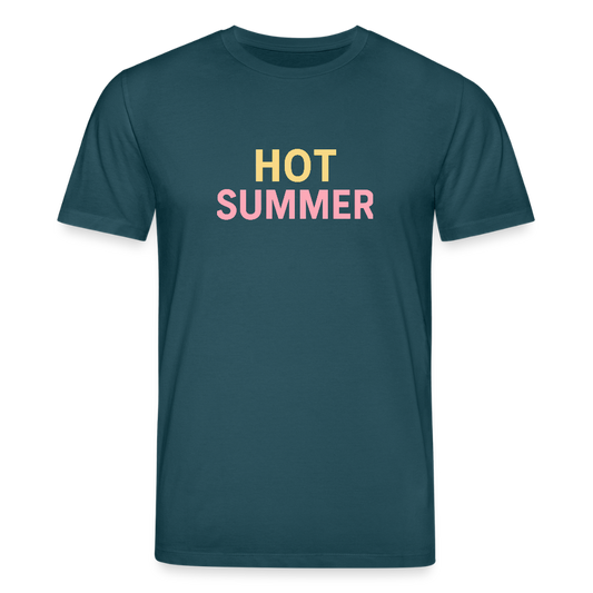 Unisex Bio-T-Shirt "hot summer" - Dunkles Petrol