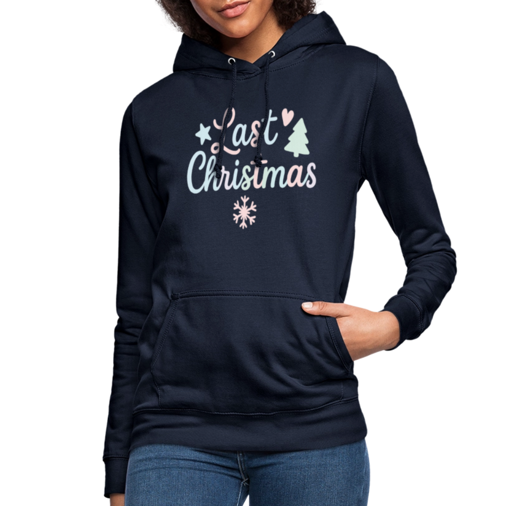 Frauen Hoodie "Last Christmas" - Navy