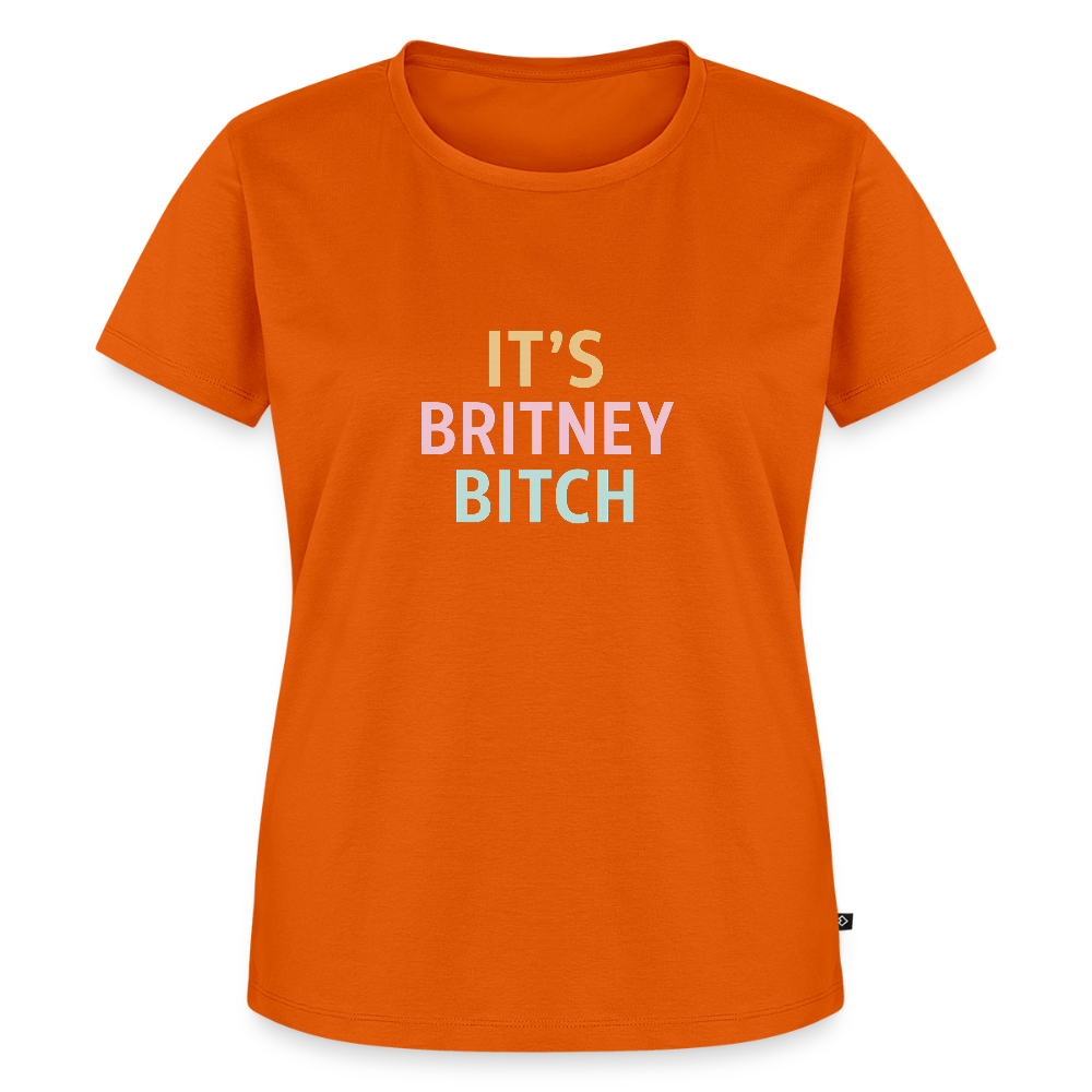 Frauen Premium T-Shirt "britney bitch" - Orange 