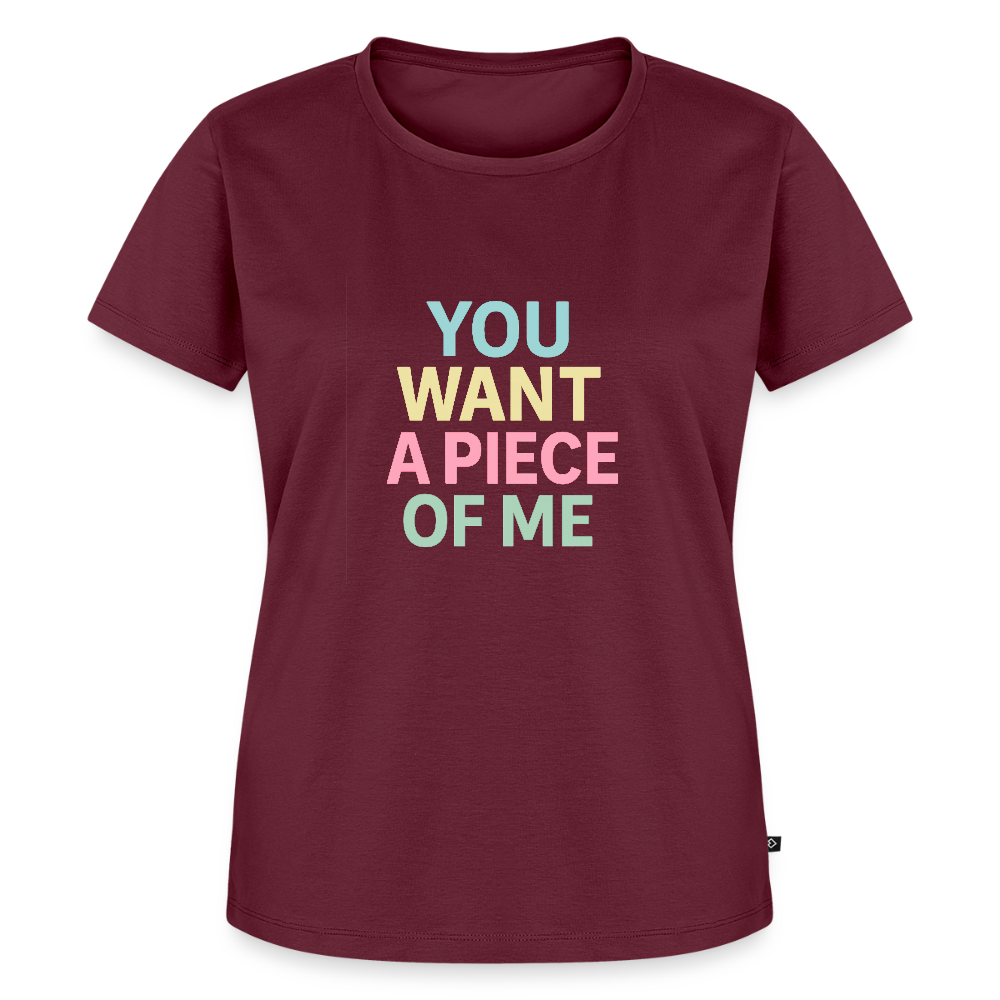 Frauen Premium T-Shirt "piece of me" - Burgunderrot