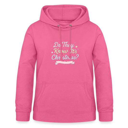 Frauen Hoodie "Do They Know It's Christmas?" - Pink