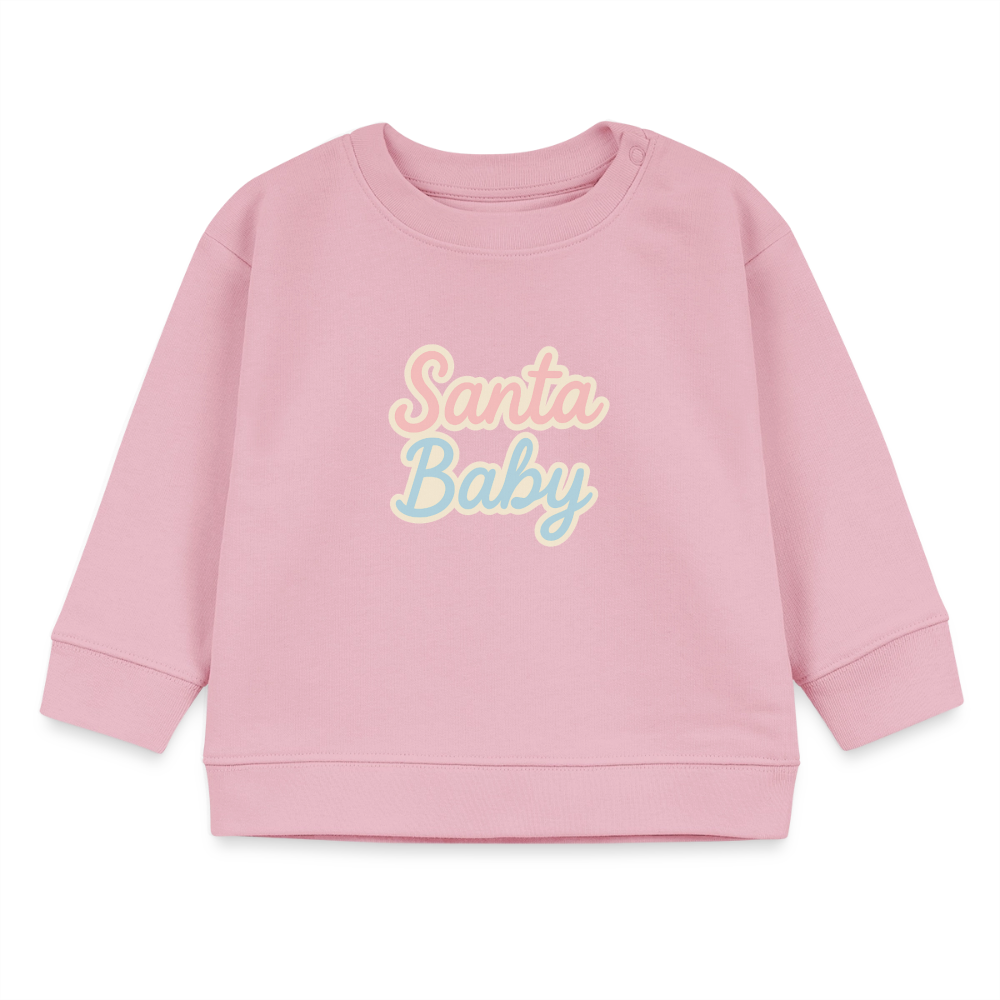 Kids Bio-Sweatshirt "Santa Baby" - Hellrosa