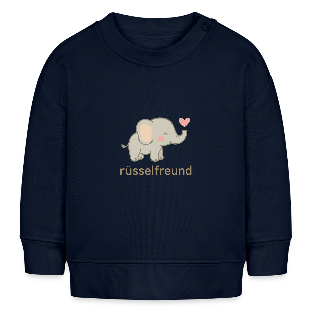 Bio-Sweatshirt "Elefant" - Navy