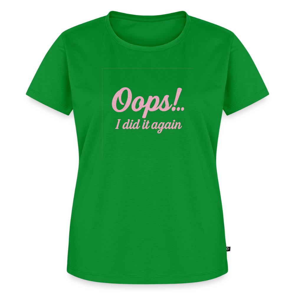 Frauen Premium T-Shirt "Oops"" - Grün
