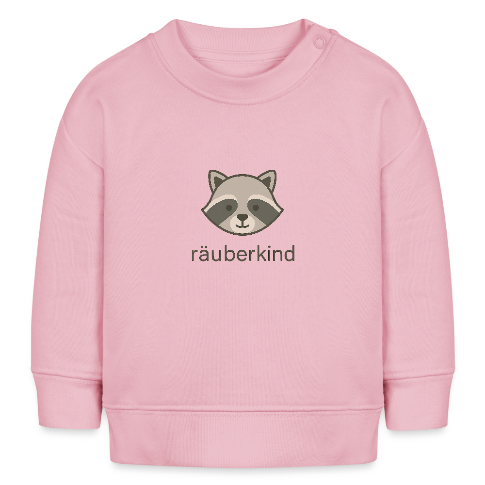 Bio-Sweatshirt "Waschbär" - Hellrosa