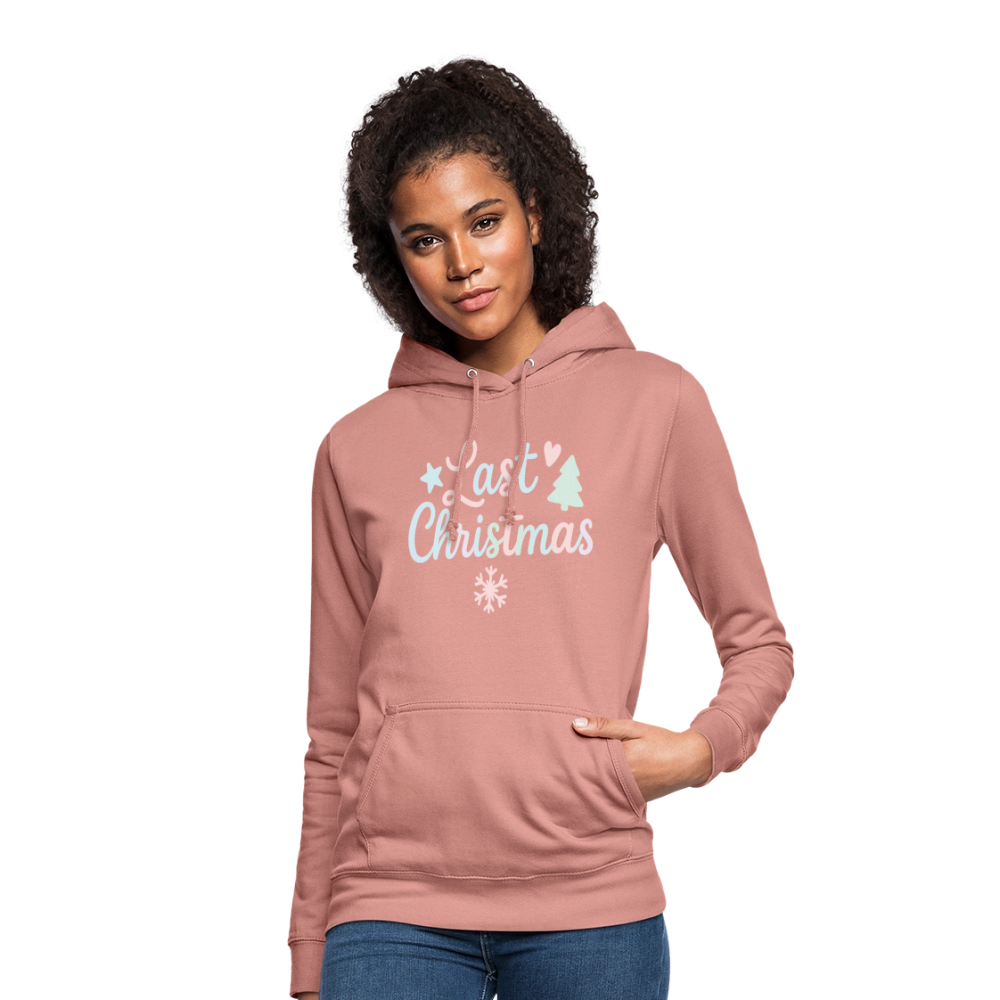 Frauen Hoodie "Last Christmas" - Altrosa