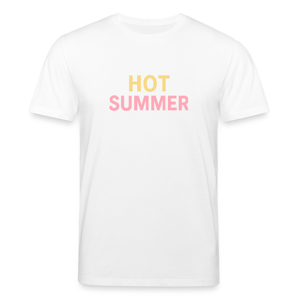 Unisex Bio-T-Shirt "hot summer" - Weiß