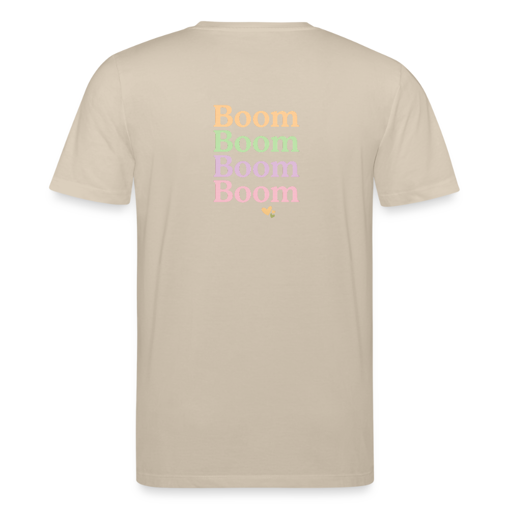 Unisex Bio-T-Shirt "Boom Boom Boom Boom" - Beige