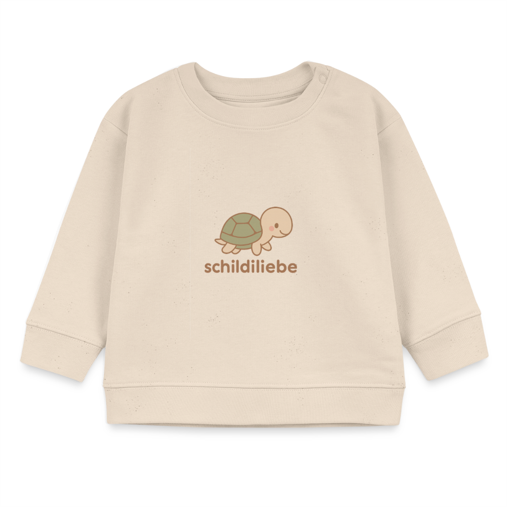 Bio-Sweatshirt "Schildkröte" - Weißgrau