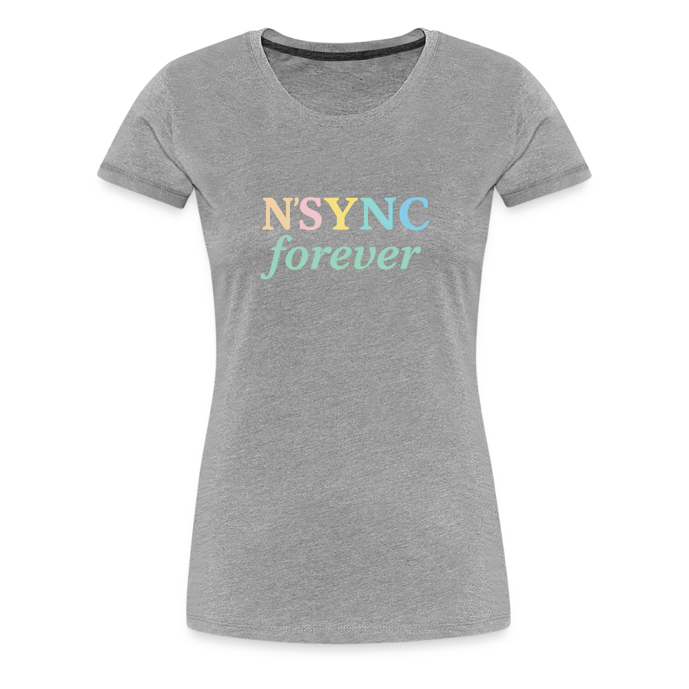 Frauen Premium T-Shirt "N'SYNC forever" - Grau meliert