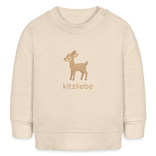 Bio-Sweatshirt "Reh" - Weißgrau