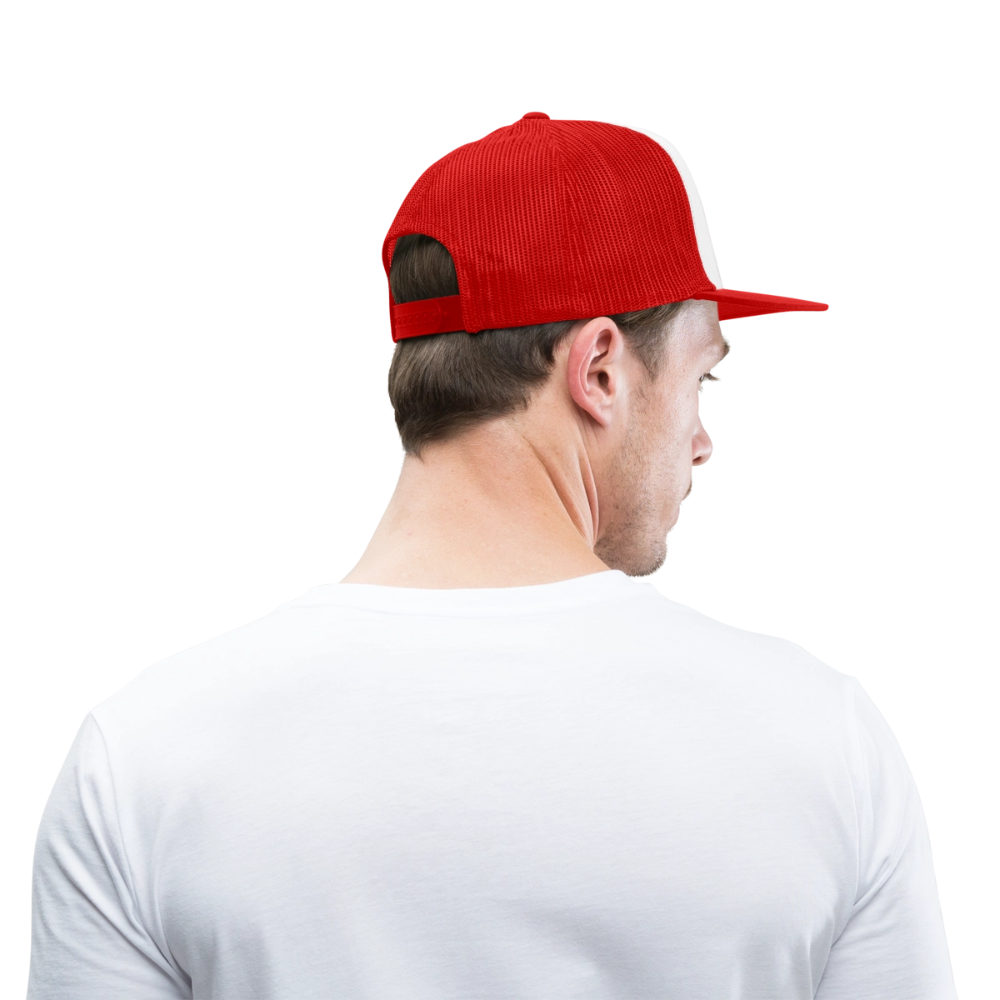 Cap "Herz" - Weiß/Rot