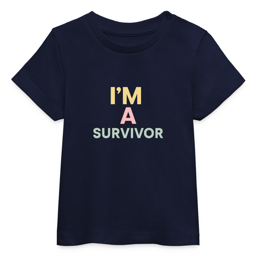 Baby Bio-T-Shirt "Survivor" - Navy