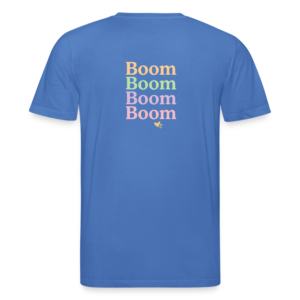 Unisex Bio-T-Shirt "Boom Boom Boom Boom" - Achtsames Blau