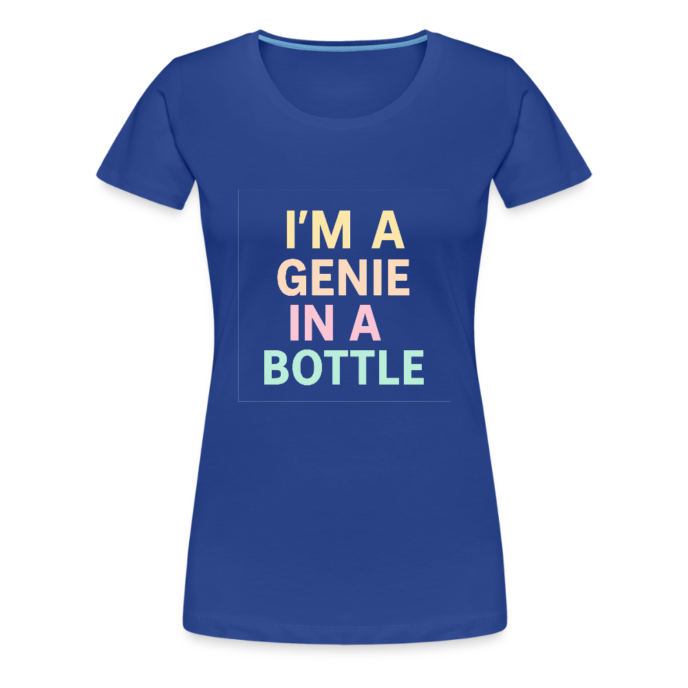 Frauen Premium T-Shirt "genie in a bottle" - Königsblau